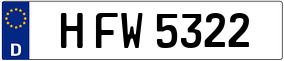 Trailer License Plate